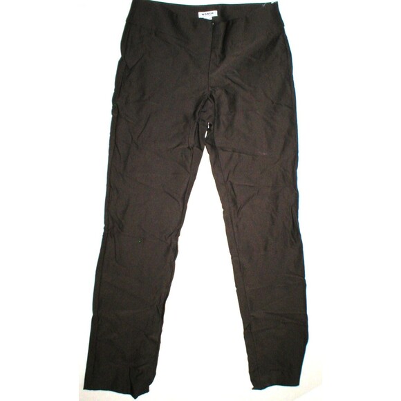 Womens Worth New York Pants Ponte Slacks Office Work 2 NWT Legging Fit Brown Drk - Picture 1 of 6